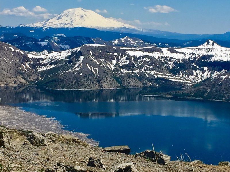 Mt Adams and Spirit Lake from Harry’s Ridge