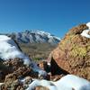 View of North Franklin Peak in the winter