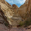 Getting a GPS lock is difficult in the deep narrower sections of Lower Spring Canyon.