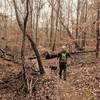 Shoal Creek Trail, approaching wetland crossing.