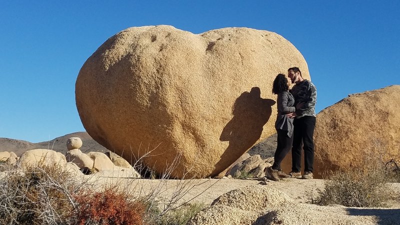 Heart Rock in Joshua Tree by Arch Rock.