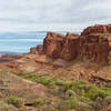 Fruita from the strenuous ascent up Cohab Canyon Trail