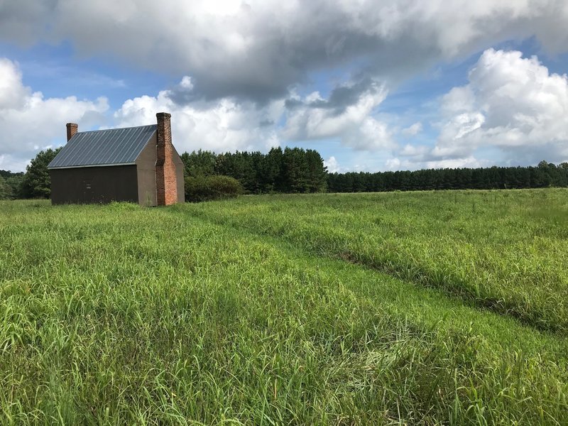 View of historic building on Reams' Battlefield.