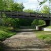 Passing under the skier bridge, you're almost home free! Ride the easy descent along Home Run back to the Village.