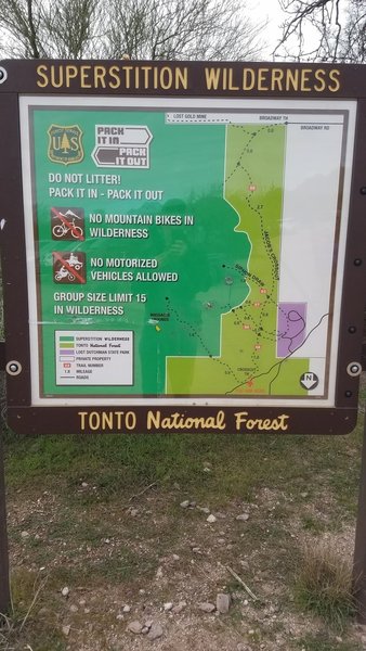 Crosscut Trailhead Map