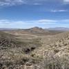 View looking north on Anthony Gap Trail before arriving at cave.