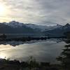 Nice spot by the lake to sip your coffee and enjoy the view.