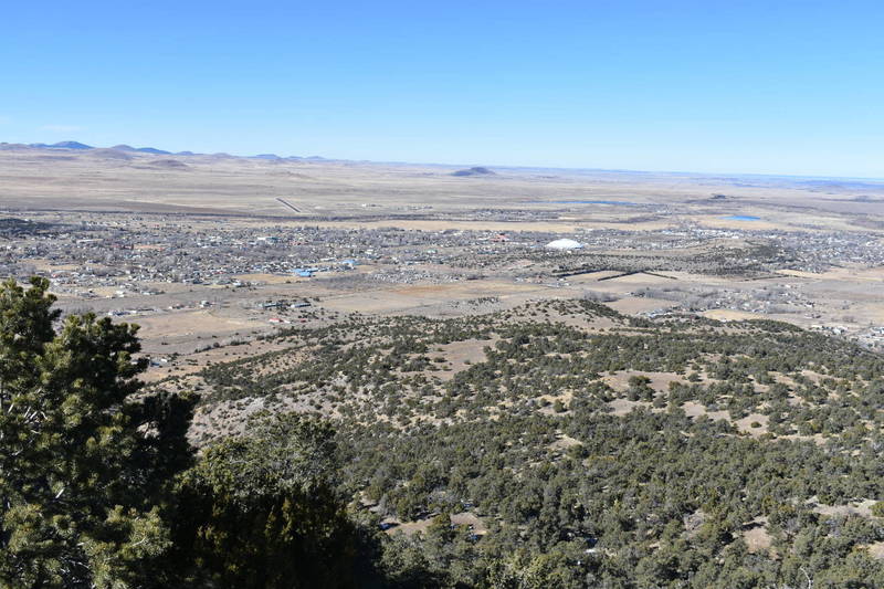 Flat Top Trail Terminus (looking north with views of Round Valley and Eagar/Springerville)