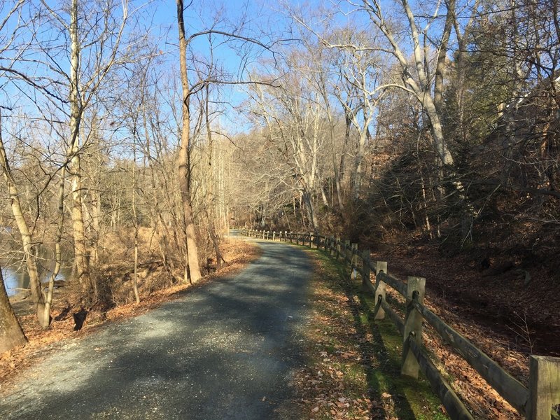 Trolley Trail in Auburn Valley State Park.