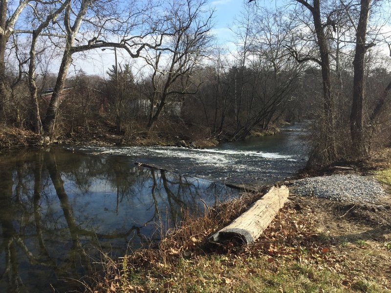 A creek seen from Yorklyn Bridge Trail.