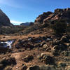 Mill Canyon Dinosaur Trail in winter.