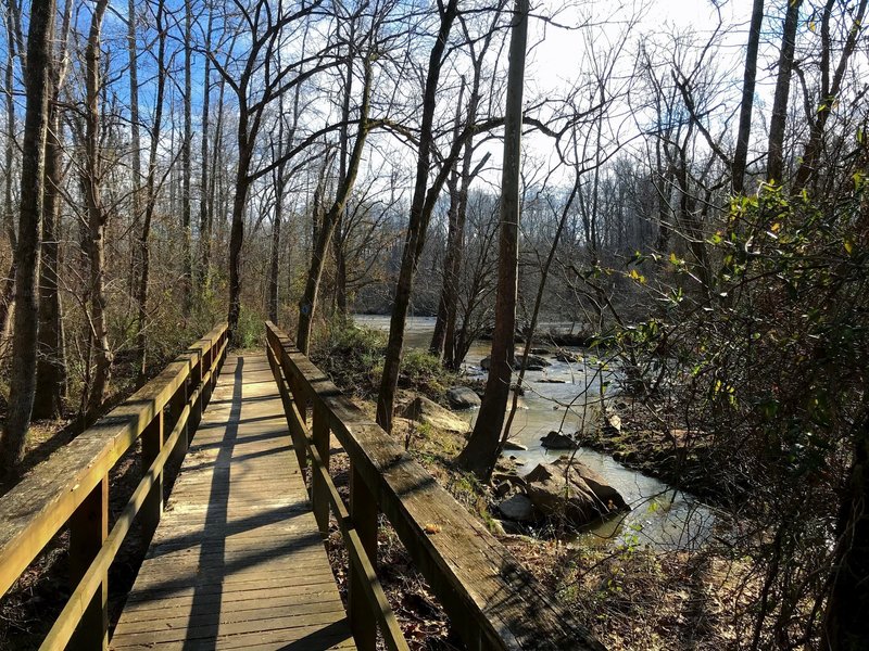 Small bridge on the island