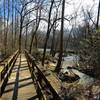 Small bridge on the island