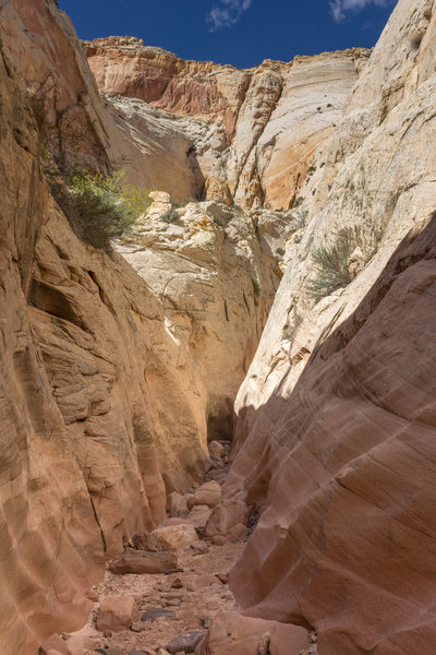 Beautifully layered sandstone carved over millions of years