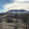 A scenic view on the rise to the reservoir, 3 miles from the end of the trail.