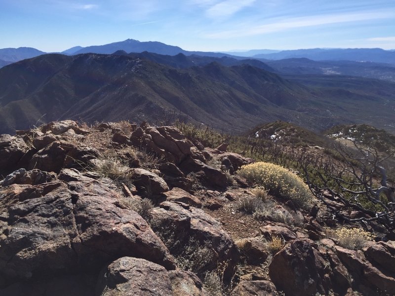 View from the summit of Spitler Peak looking southeast.