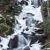 A winter view of Buttermilk Falls in the Delaware Water Gap National Recreation Area