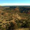 Palo Duro Canyon from the rim viewpoint on a sunny February day.