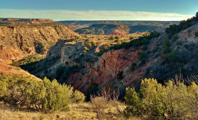 Palo Duro Canyon looking southeast from about a quarter mile from the CCC Trail start.