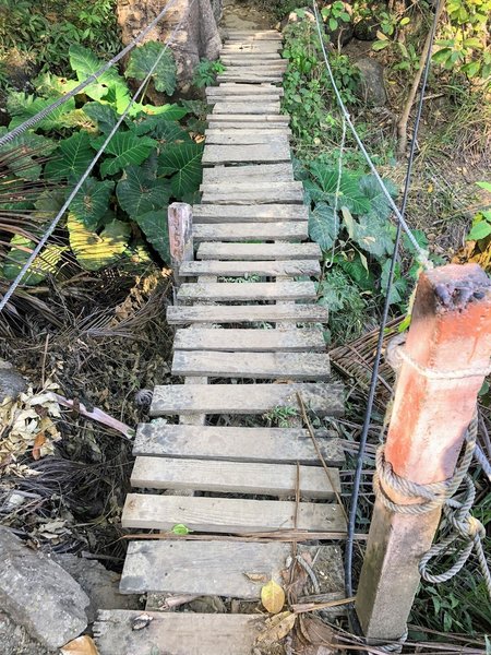 Old wooden bridge