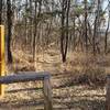 Trailhead at the southern end of Dry Run Creek Trail