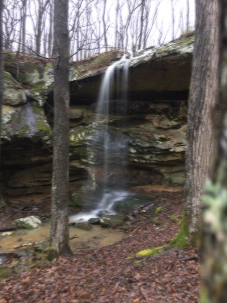 Natural waterfall after a little rain