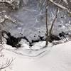 Looking down at the creek. 1.5 miles in from Bair Canyon Trailhead