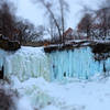 Minnehaha Falls Regional Park in winter