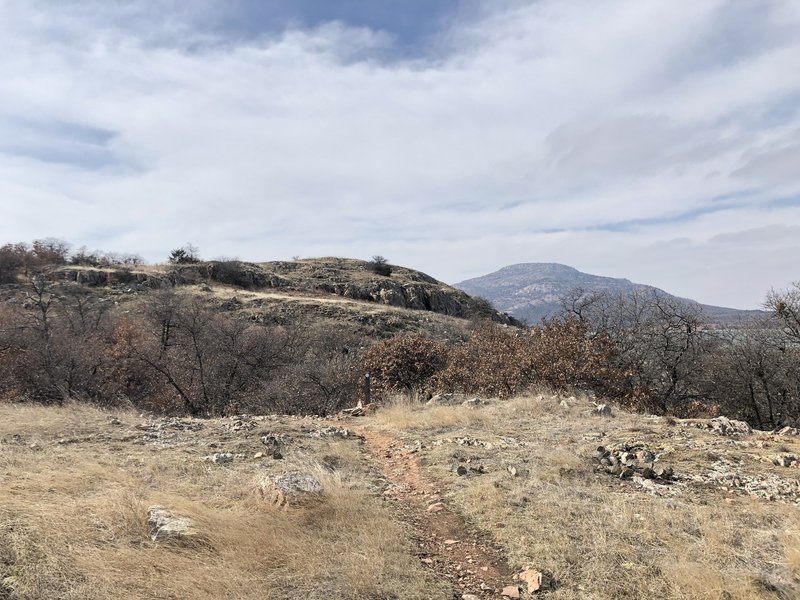 Flat area on the Orange Trail