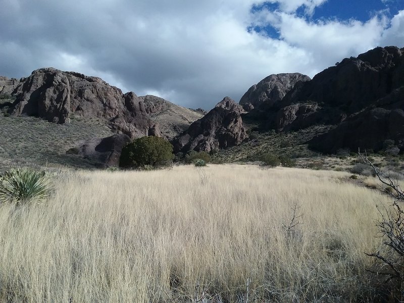 Getting near the end of the canyon.