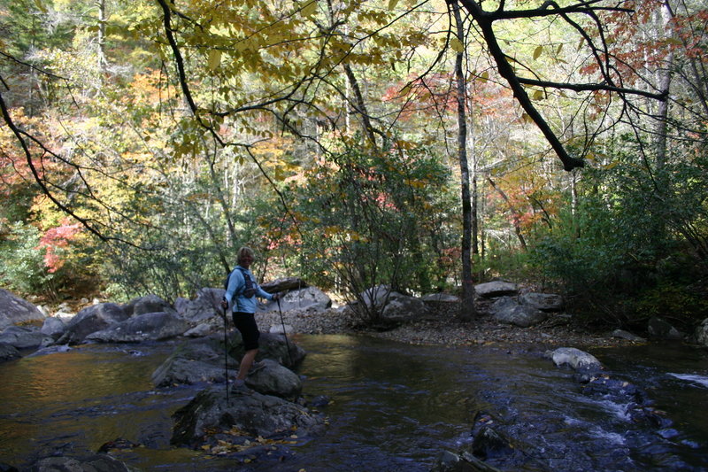 One of many creek crossings!