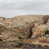 A small slot canyon feeding into Halls Creek Drainage.