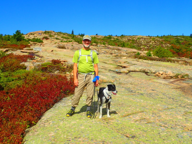 Who knew?  Dogs on leash are allowed on all Acadia NP trails!