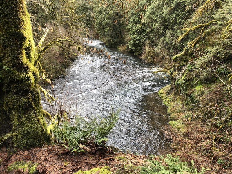 The view from the lookout point on the descent