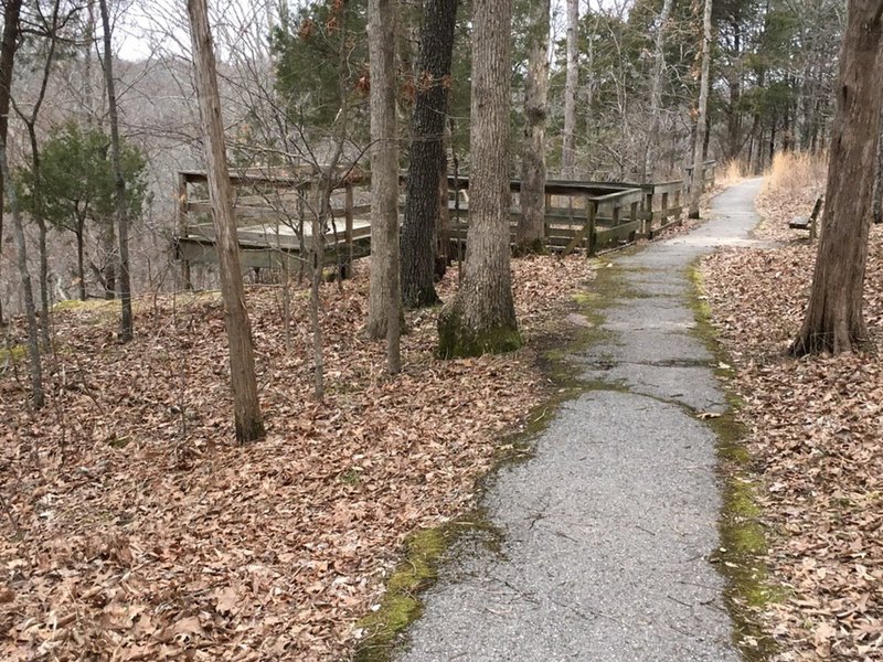 Scenic overlook platform.