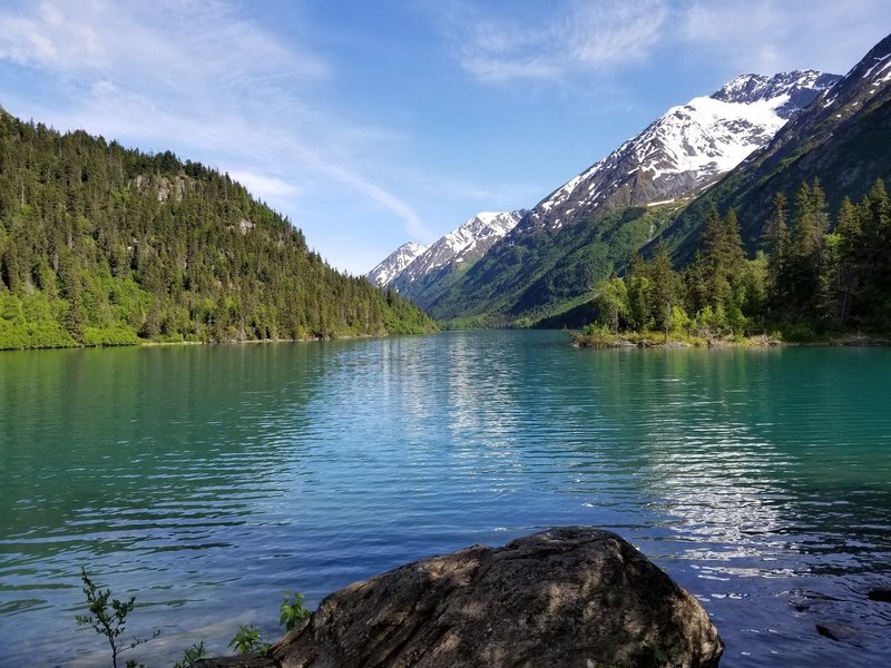 First view of lake