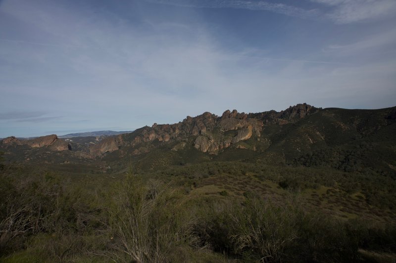 Views of the High Peaks and Balconies Cliffs spread out before you. It is a great place to enjoy sweeping, panoramic views of the area.