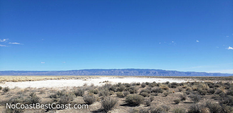 The playa with the Sacramento Mountains rising beyond.