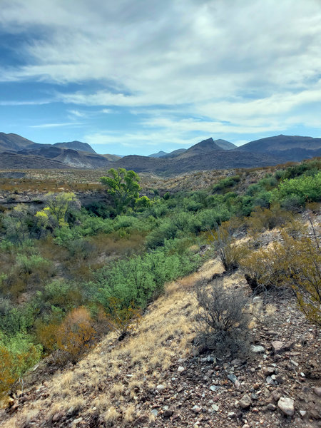 Overlook at the start of the trial near Mule Ears Peak.