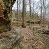 Nearing the bottom of the gravel trail from Rim Rock parking.