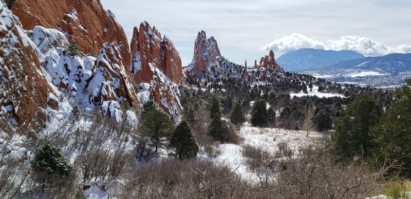 Cathedral Valley's red sandstone formations.