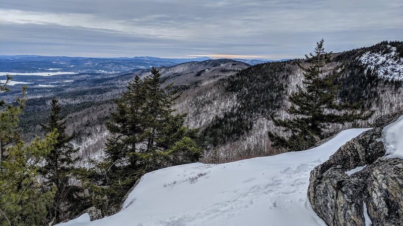 Ledges below the summit of Mt. Percival 3/2/19