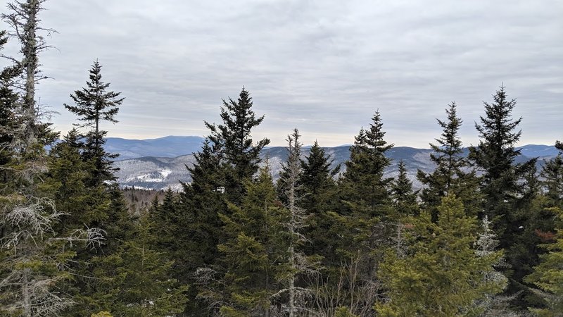 Mt. Morgan Summit. 365 deg. of this. Ledges below have nice views.