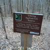 Entering the Reserve from the Dry Creek Trail. The sign says it all...