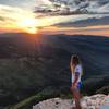 Overlooking the mountains from the top of Steamboat