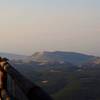 Looking Northeast towards Steamboat Rock from the Summit of Black Mountain. The old lookout still remains today providing hiders with a convenient place to rest at the end of the hike.