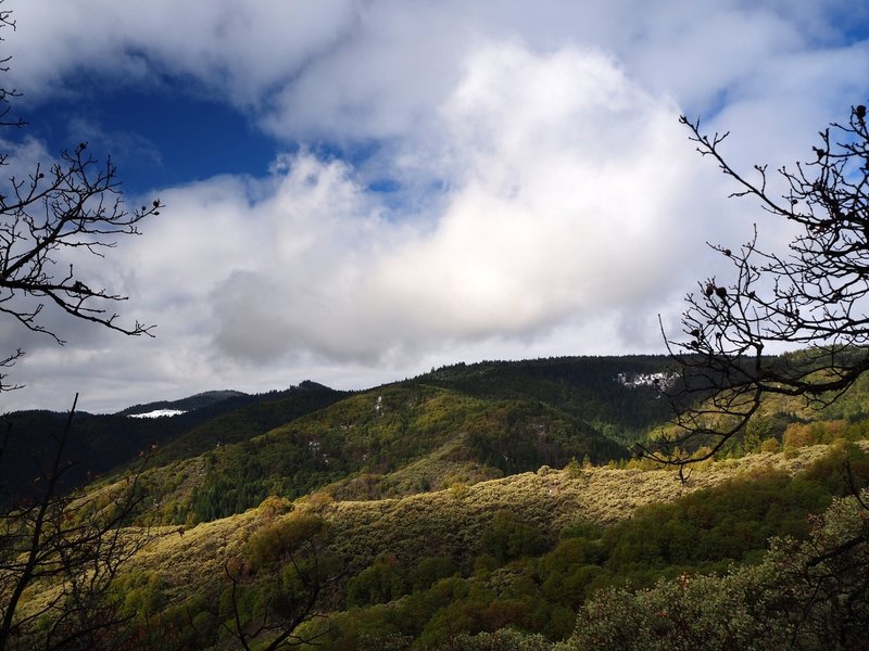 View southwest from the Knobcone Pine Trail