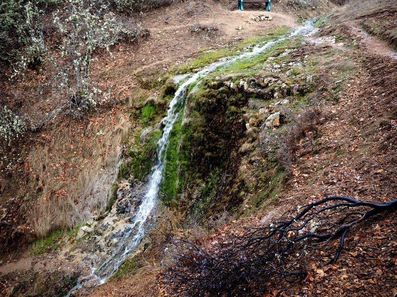 Seasonal Granite Falls filled with spring runoff