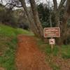 Trailhead sign at the west end of the South Fork American River Trail.