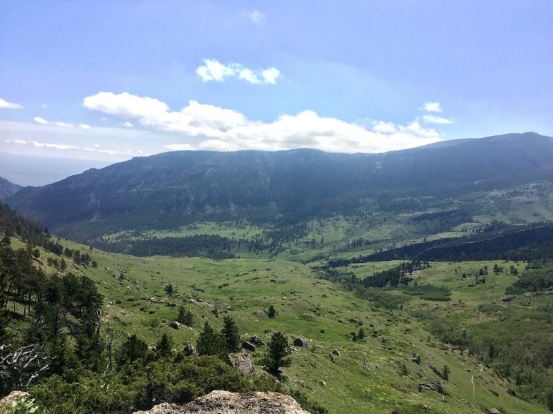 Took this photo above the trail after a short climb off trail